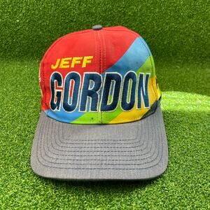 Vintage Jeff Gordon Chase Authentics Rainbow NASCAR Hat Dupont 24